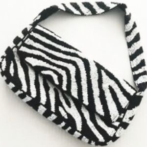 🆕️ WHBM Zebra Beaded Purse/Handbag/Clutch!